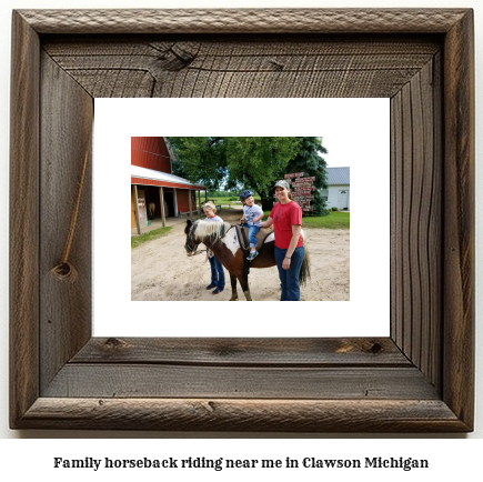 family horseback riding near me in Clawson, Michigan